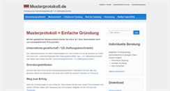 Desktop Screenshot of musterprotokoll.de